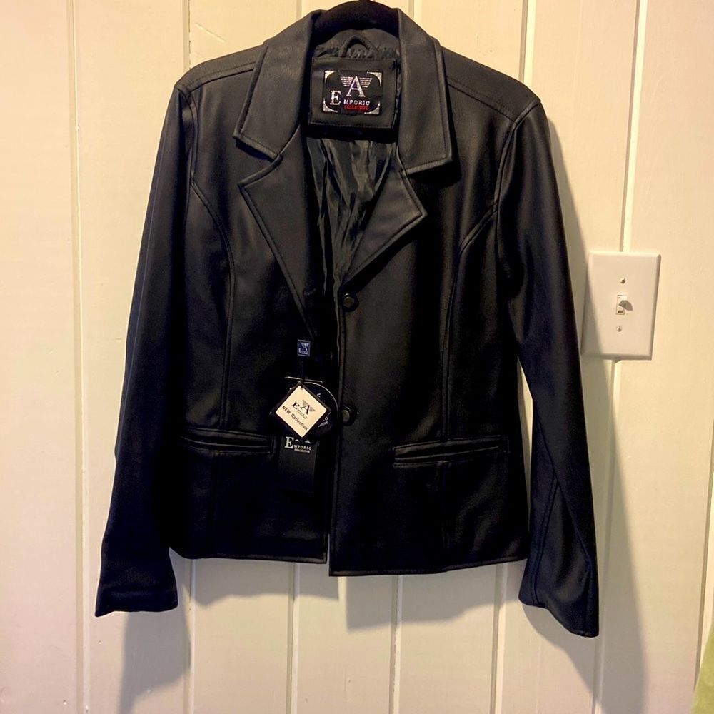 Emporio made in Italy leather jacket